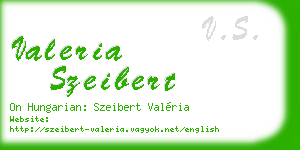 valeria szeibert business card
